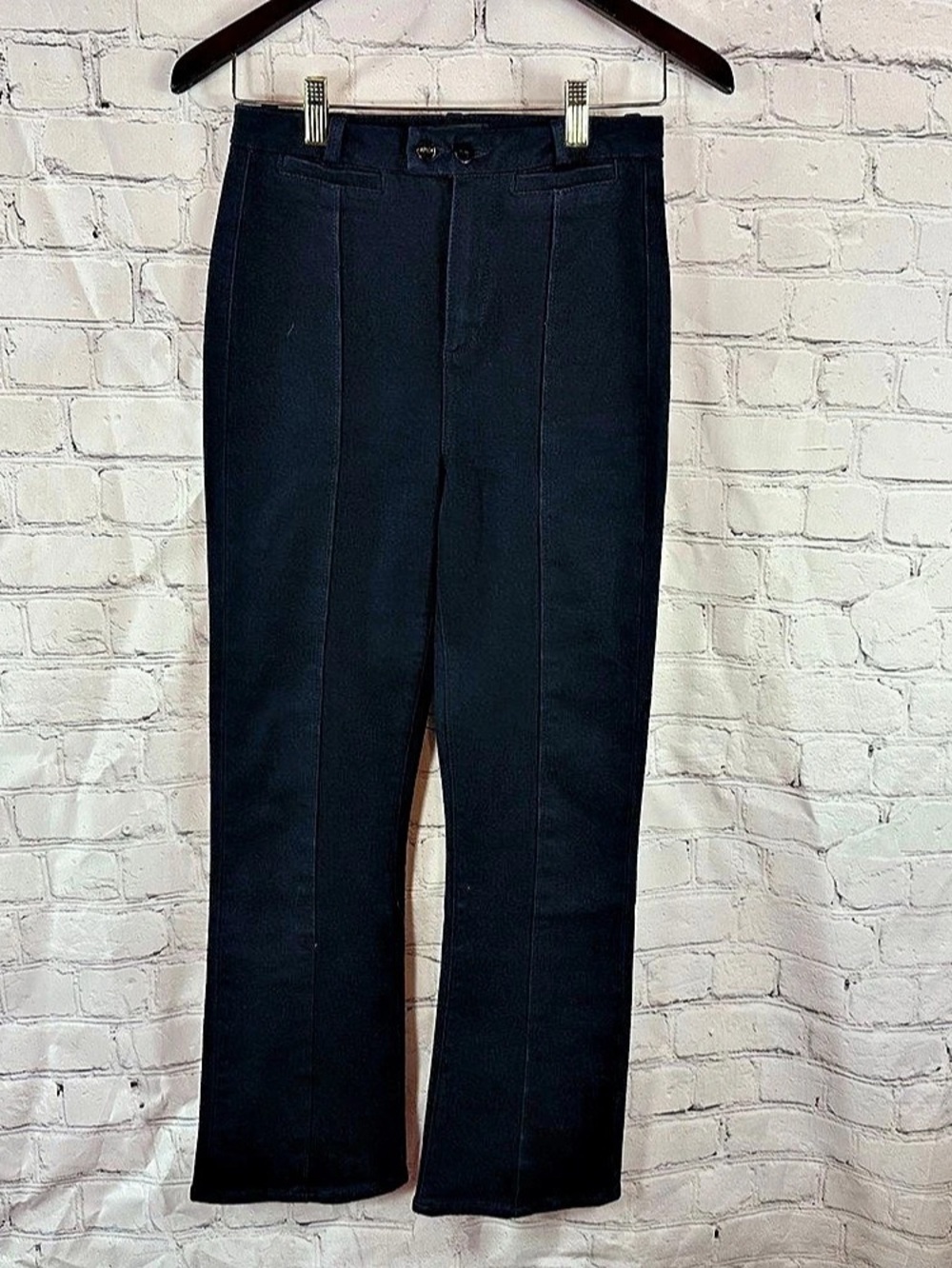 Paige Audrey Straight Leg Straight Leg Jeans in Black Waist 25 Like New
